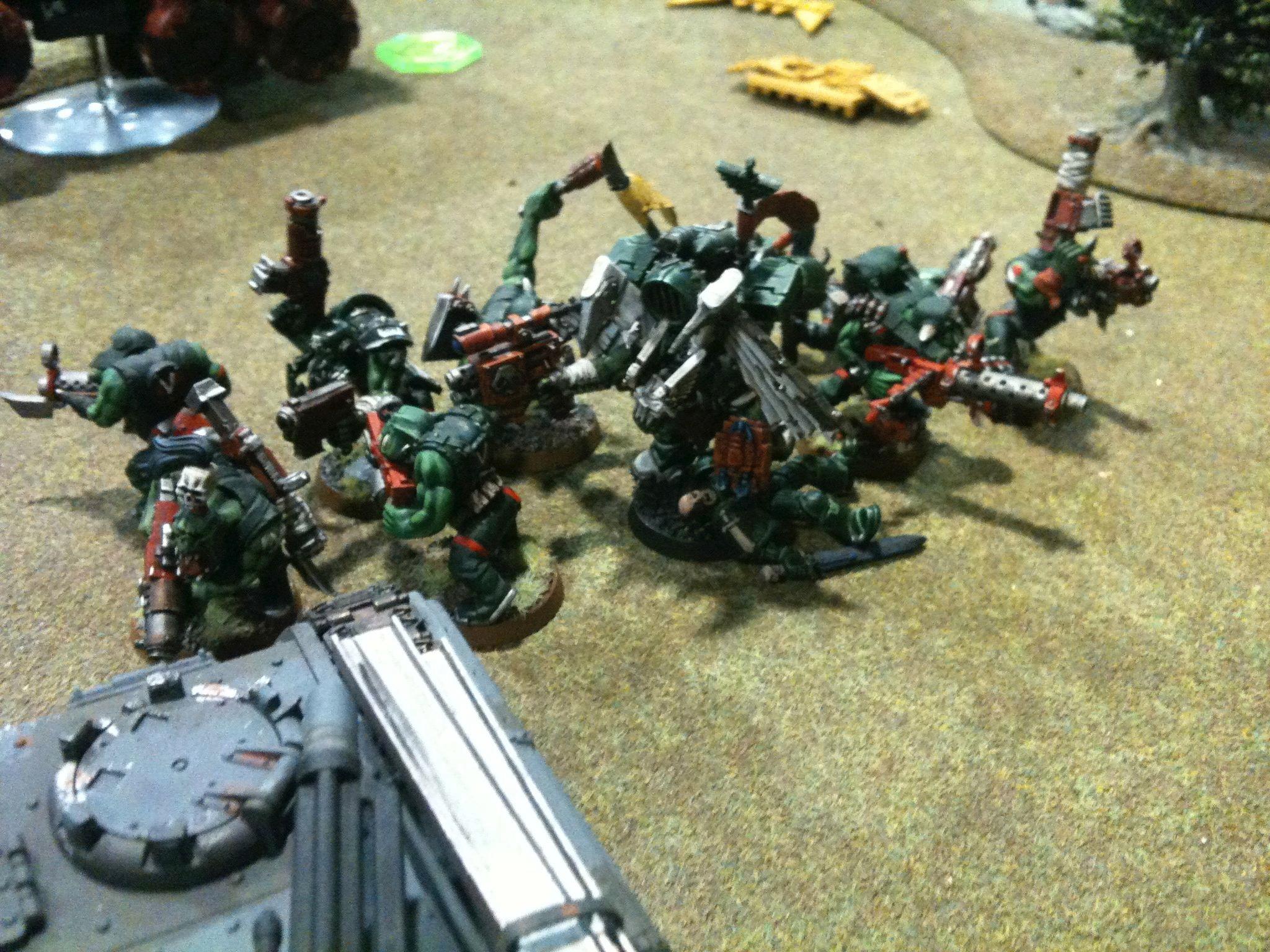 Battle Report, Da Ork Angelz, Imperial Guard, Orks Ork vs IG 1000 3